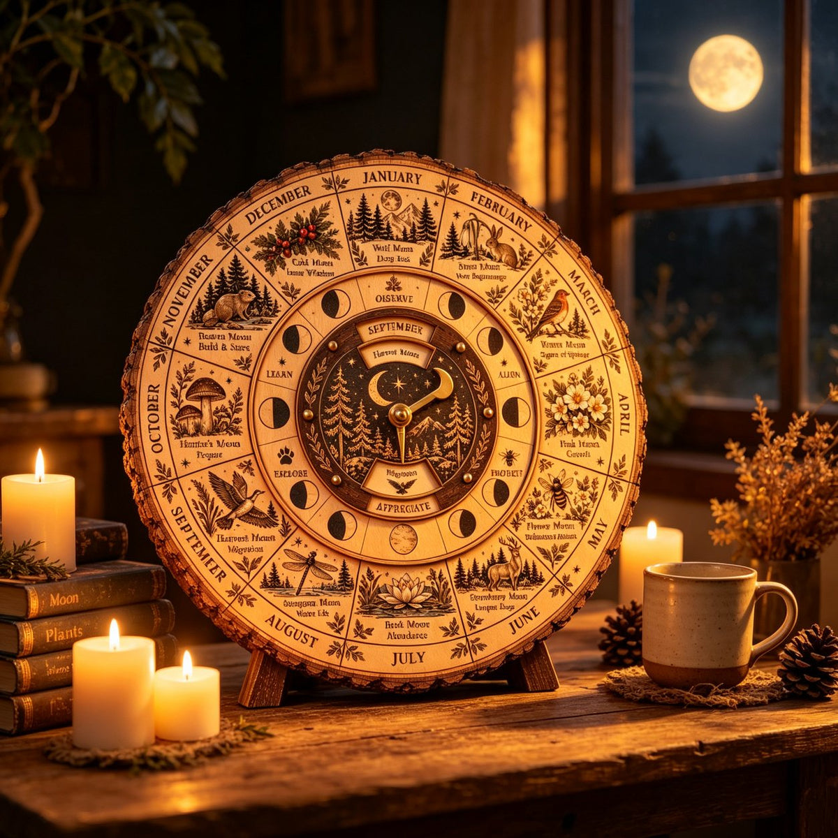 🔥Last Day 49% OFF - 🌙🌲Moon & Nature Observation Wheel🌕(📦Buy 2 Free Shipping)