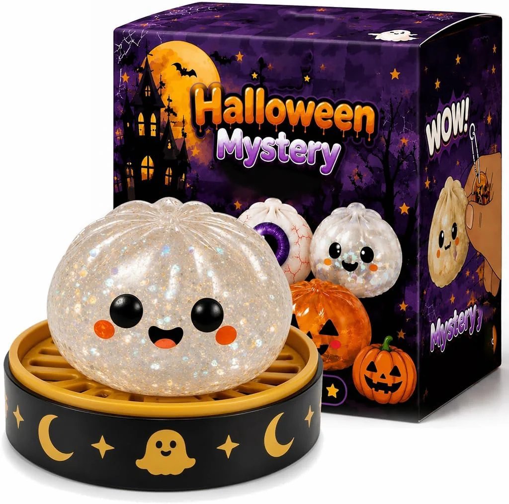 🔥LAST DAY 30% OFF - 🎃Cute Halloween Scary Ghost Maruko Squeeze Toy Set