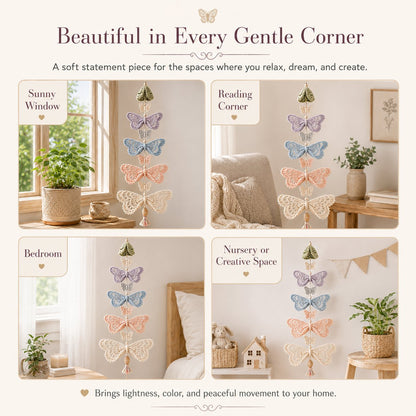 🔥LAST DAY 50% OFF - 🦋Butterfly Garden Cascade DIY Crochet Kit
