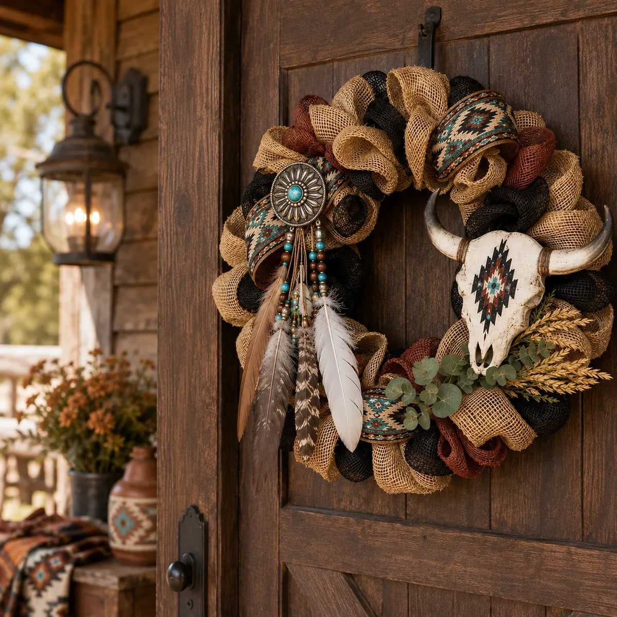 🏜️Boho Southwestern Front Door Wreath
