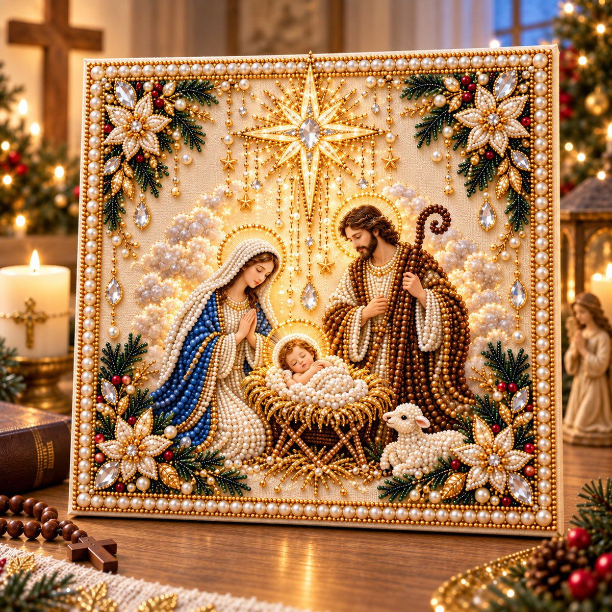 🙏✝️DIY Christian Pearl Artwork Kit✈️ Buy 2+ Get Free Shipping