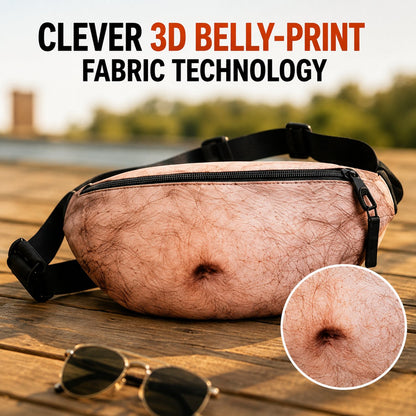 🔥 3D Prank Dad Bod Waist Bag