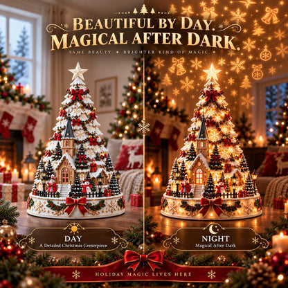💯 60,000+ Sold - 🎄MerryRealm™ Christmas Village Lightscape Tree