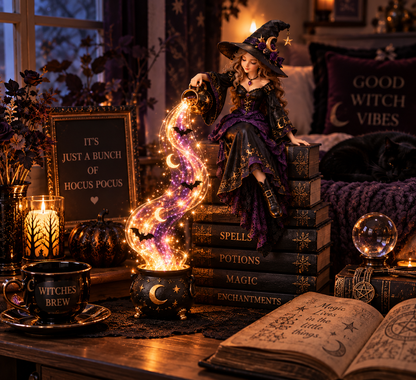🧙 49% OFF | Witch Cascade Shelf Light – A Magical Glow for Halloween Night ✨