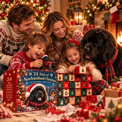 🎅Santa,  where's My Jerky?!🐶2026 Newfoundland Christmas – 24 Days of Big Paws & Holiday Fun