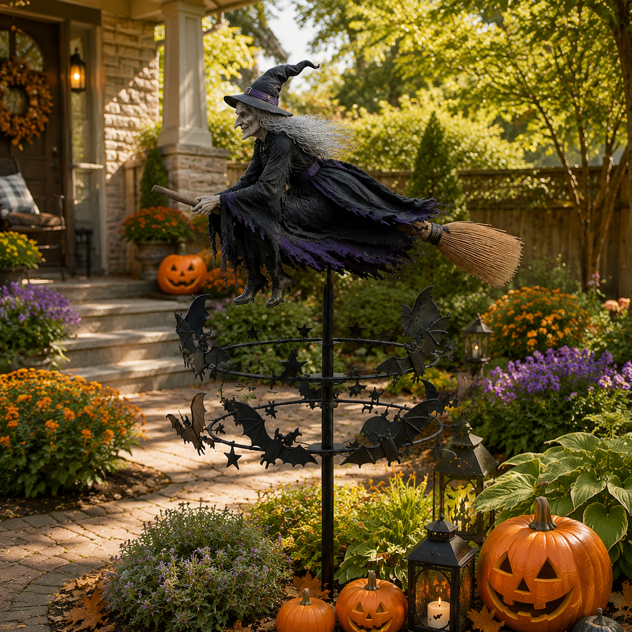 🔥 Limited time 50% OFF – 🧙‍♀️ The Enchanted Witch Garden Wind Spinner