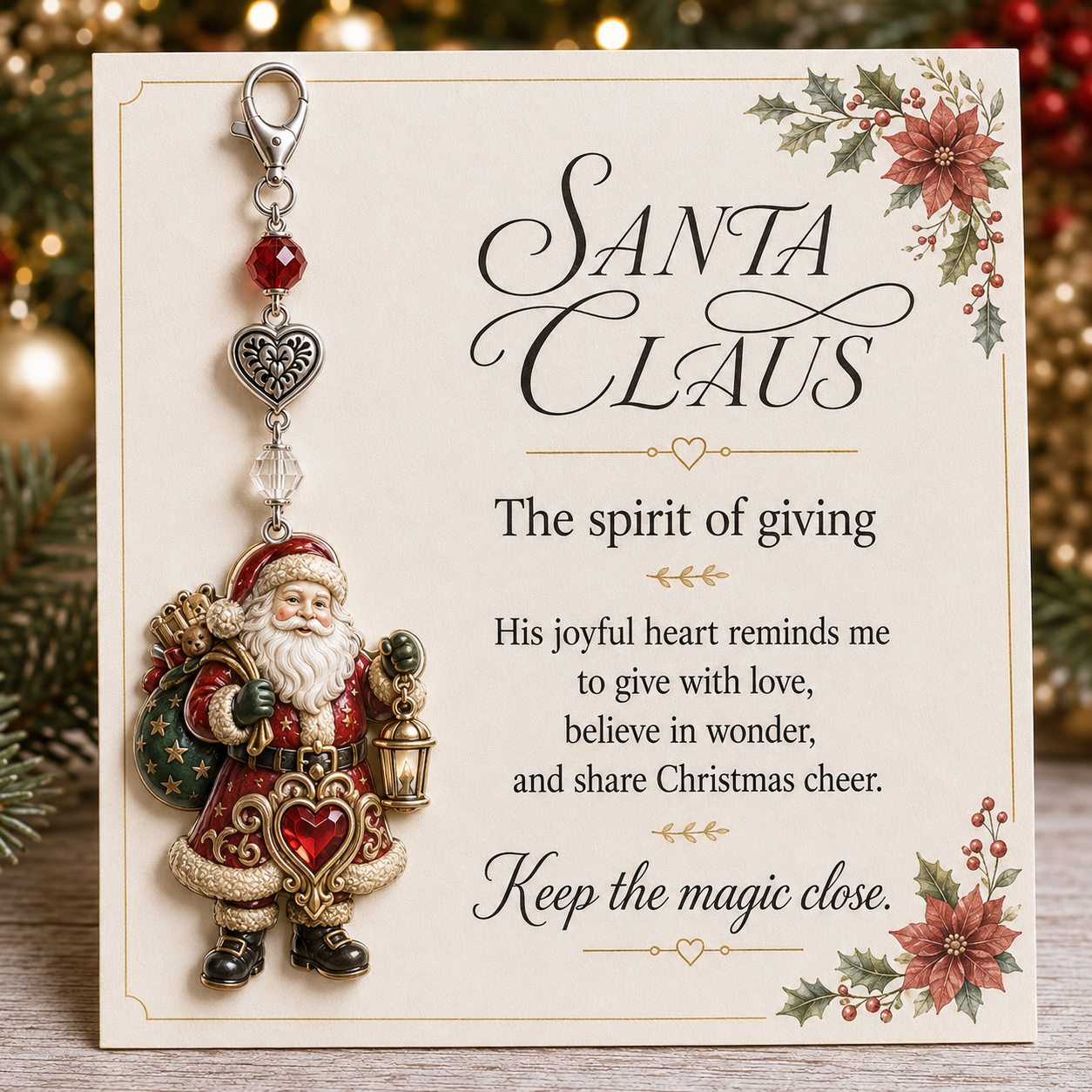 🎅Christmas Early Discount 49% Off 🎄Christmas Keepsake Keychain Card&Pocket Hug✨