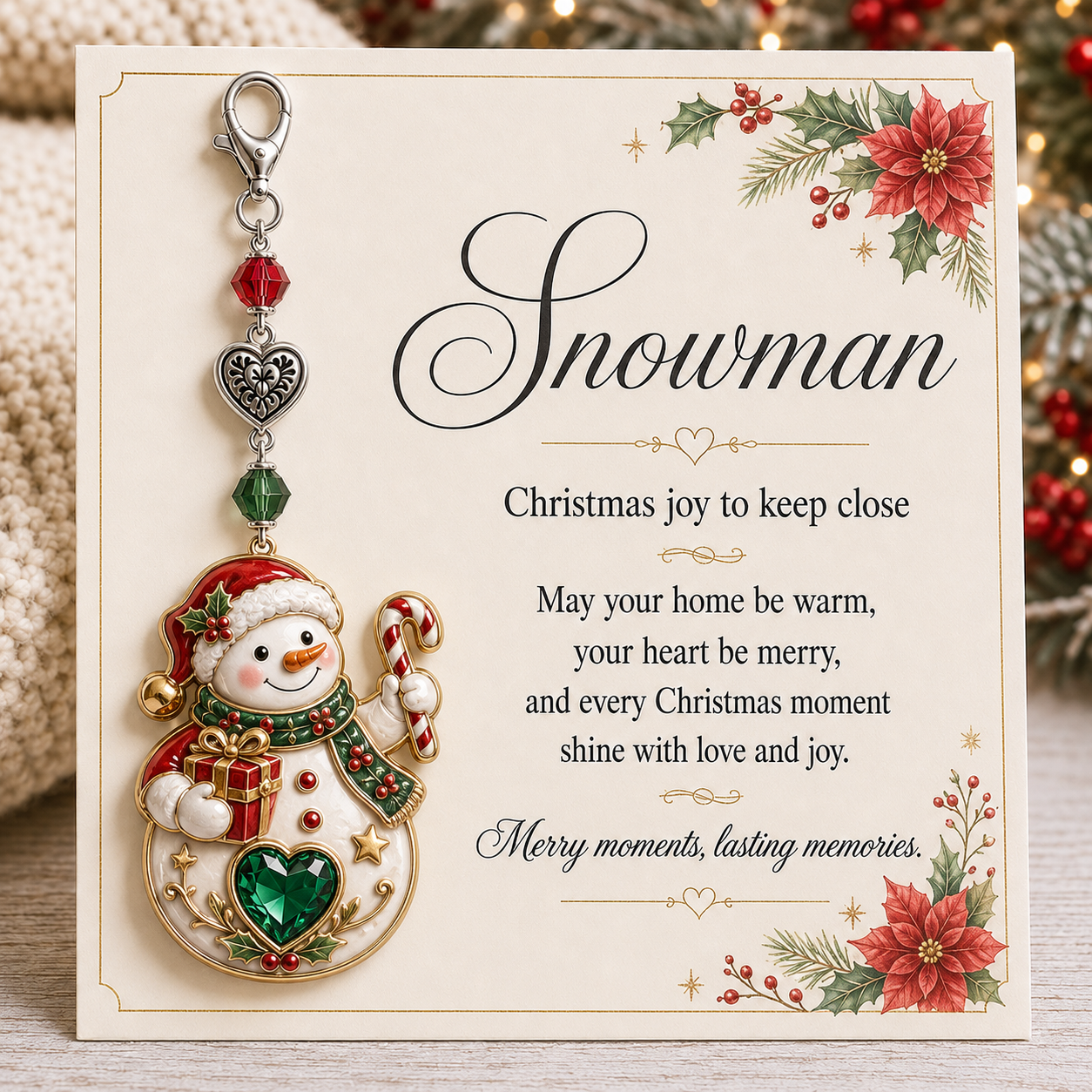 🎅Christmas Early Discount 49% Off 🎄Christmas Keepsake Keychain Card&Pocket Hug✨