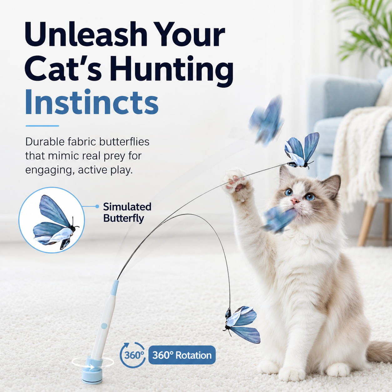 Cotitoc ™Jouet intelligent pour chat papillon 🐾