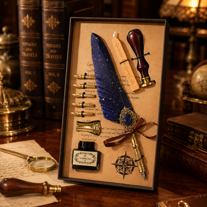 🔥🔥🔥LAST DAY 53% OFF -🪶Magic Gem Feather Pen
