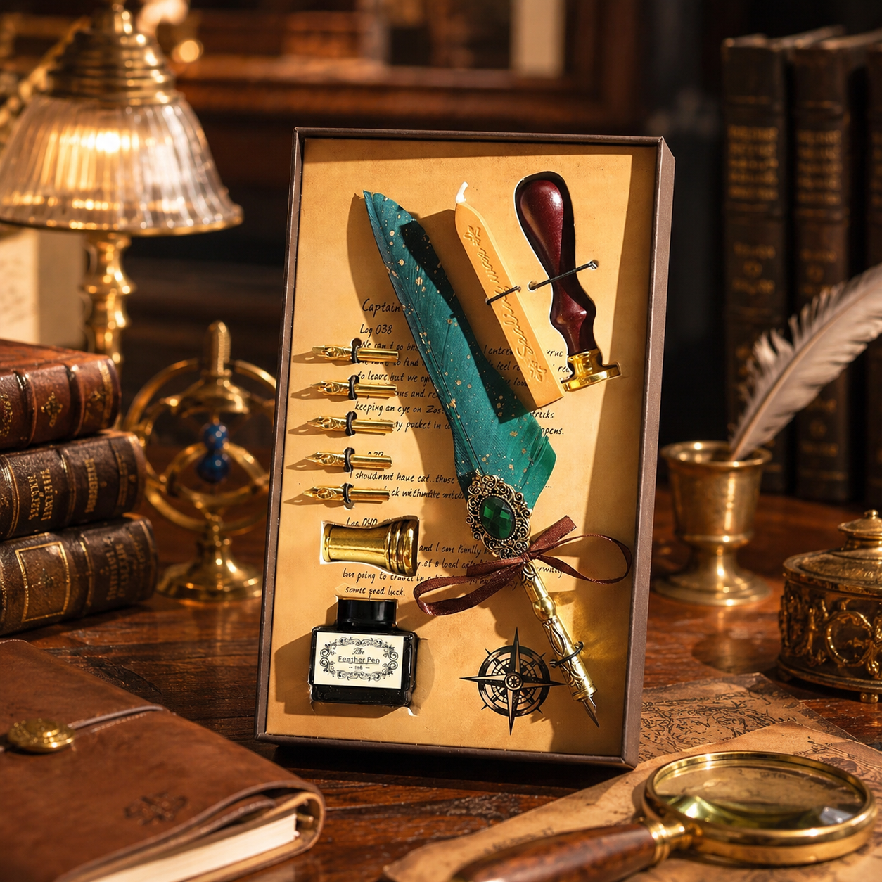 🔥🔥🔥LAST DAY 53% OFF -🪶Magic Gem Feather Pen