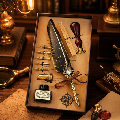 🔥🔥🔥LAST DAY 53% OFF -🪶Magic Gem Feather Pen