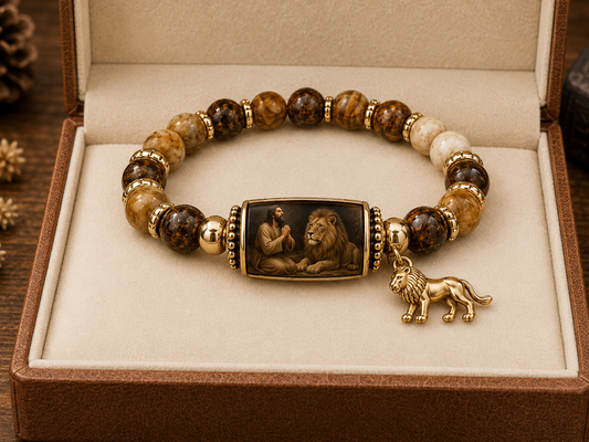 Bracelet en cristal des six histoires bibliques de foi, d'espoir et de rédemption