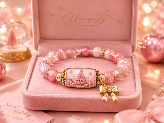 Bracelet de Noël en cristal Candy Glow