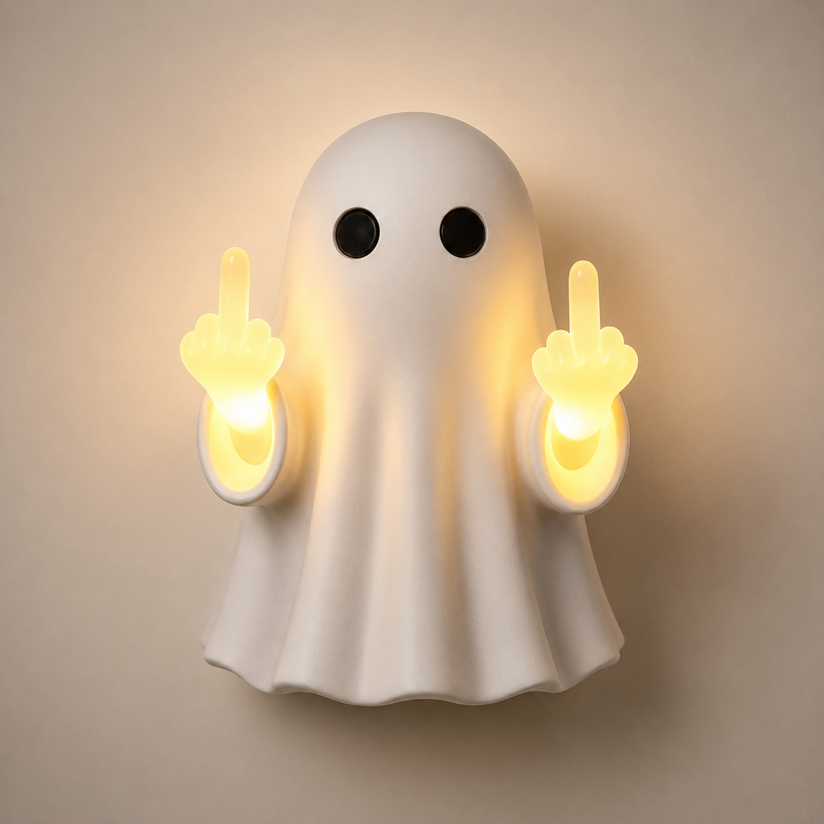 Middle Finger Ghost Wall Night Light Halloween Decor