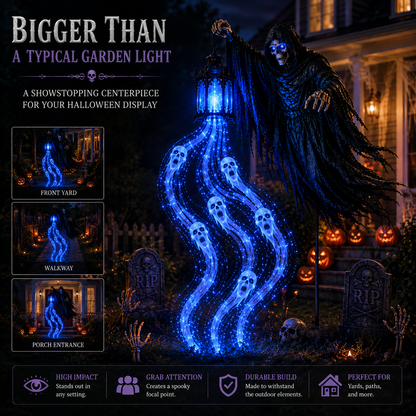 🎃 Halloween Flash Sale – 49% OFF Today Only | Animated Glowing Soul Harvester Yard Decor