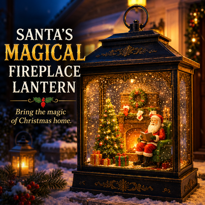 🎅 Santa’s Magical Fireplace Lantern-🎄 Bring the Magic of Christmas Home ✨