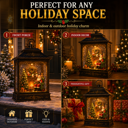 🎅 Santa’s Magical Fireplace Lantern-🎄 Bring the Magic of Christmas Home ✨