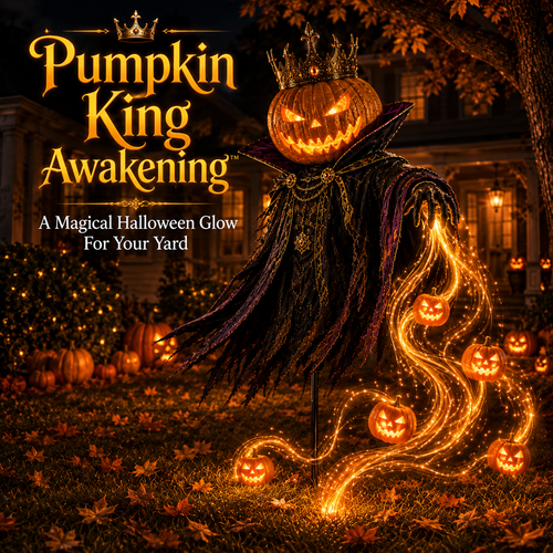 🎁Today 49% OFF🎁🎃Pumpkin King Awakening™ – Flowing LED Halloween Yard Light