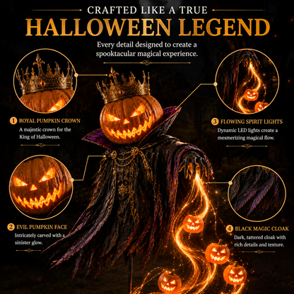 🎁Today 49% OFF🎁🎃Pumpkin King Awakening™ – Flowing LED Halloween Yard Light