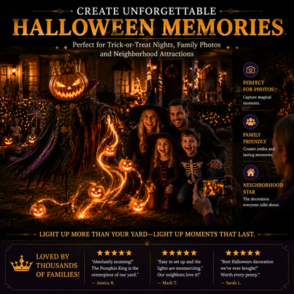 🎁Today 49% OFF🎁🎃Pumpkin King Awakening™ – Flowing LED Halloween Yard Light