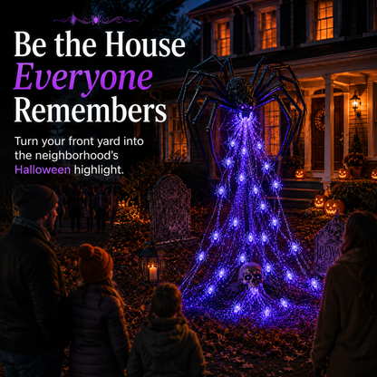 🎁Only Today 49% OFF 🔥 Halloween Spider Web Light Show🕷️
