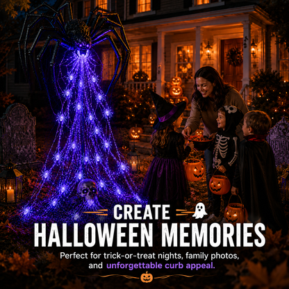 🎁Only Today 49% OFF 🔥 Halloween Spider Web Light Show🕷️