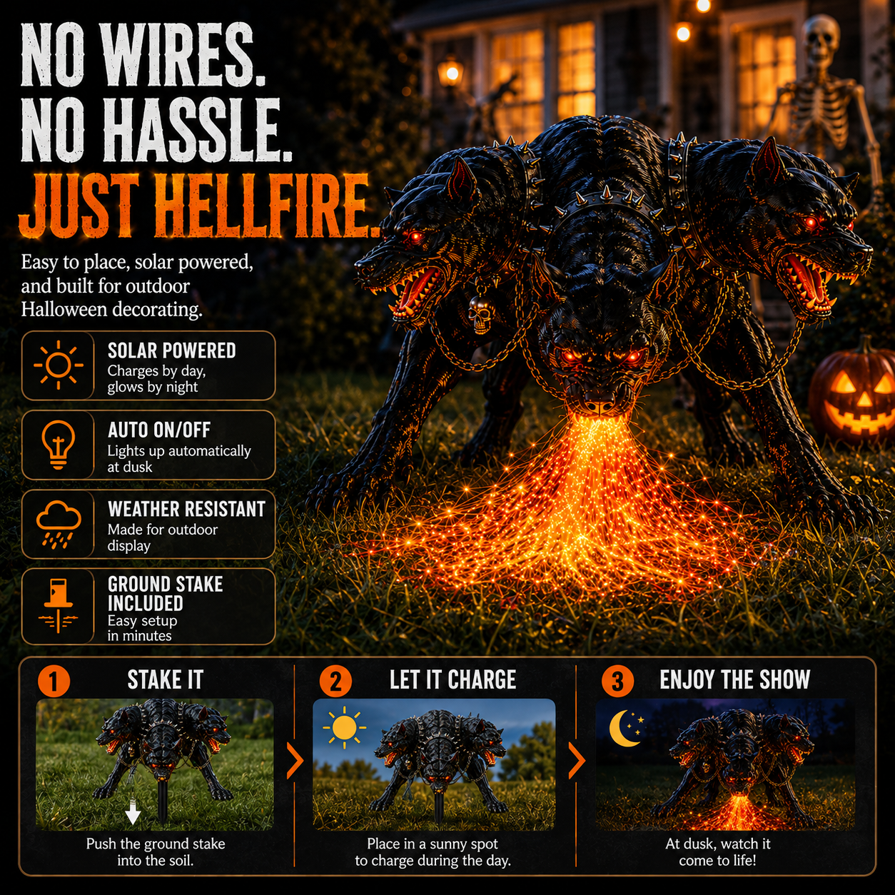 🎁Today 49% OFF🎁Fire-Breathing Solar Garden Light