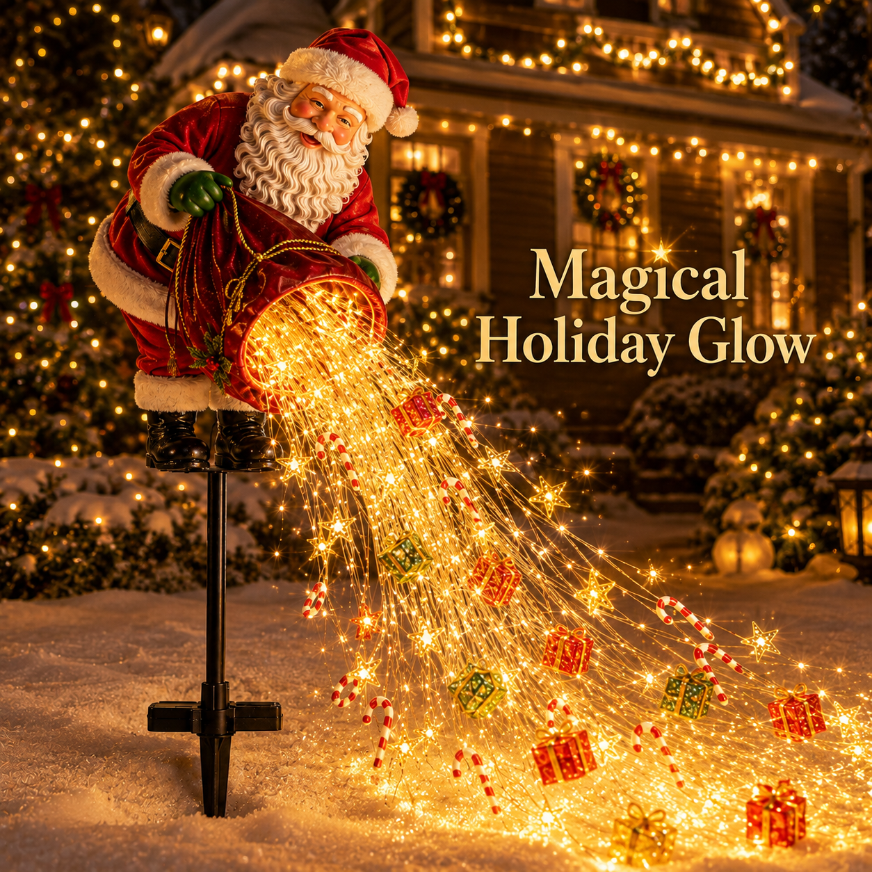 🎁49% OFF🎁 Santa’s Magic Pour™ – Flowing LED Christmas Garden Light