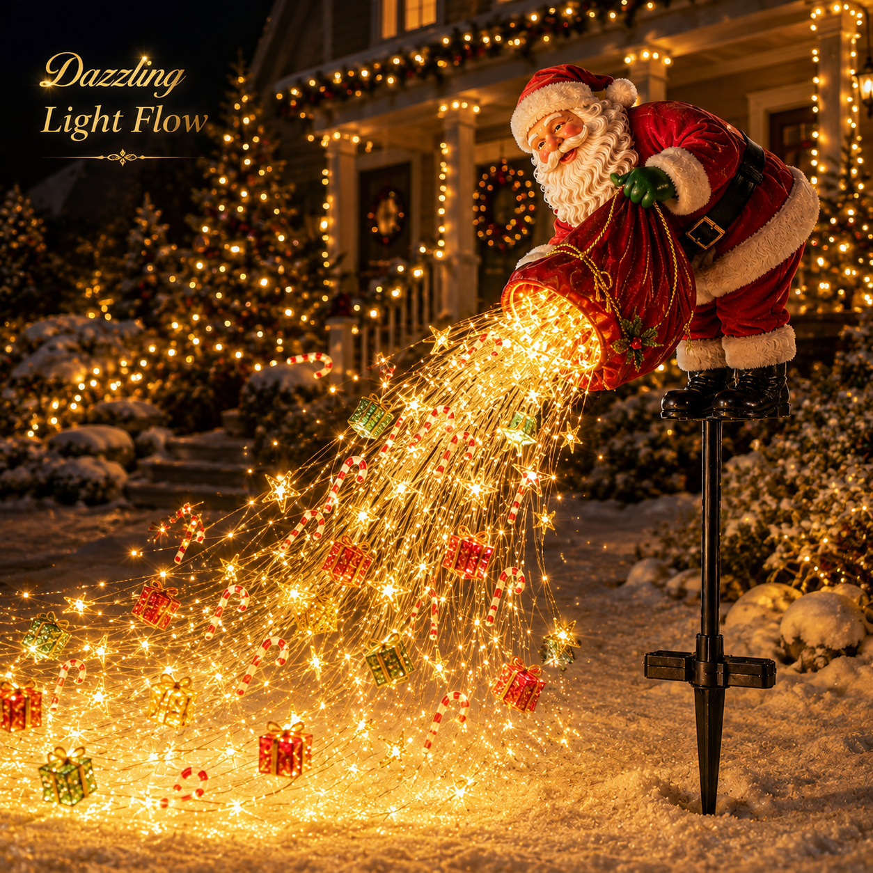 🎁49% OFF🎁 Santa’s Magic Pour™ – Flowing LED Christmas Garden Light