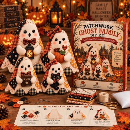 Spooky Stitches DIY Ghost Family Kit