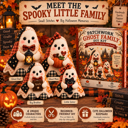 Spooky Stitches DIY Ghost Family Kit