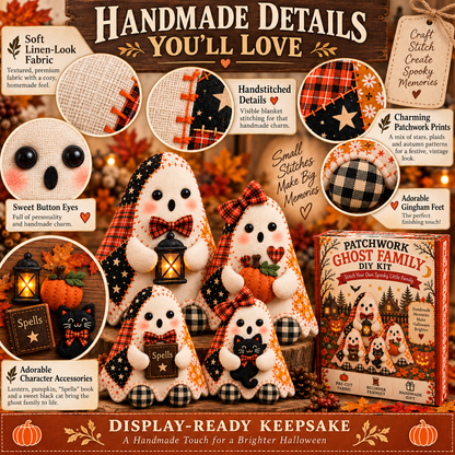 Spooky Stitches DIY Ghost Family Kit