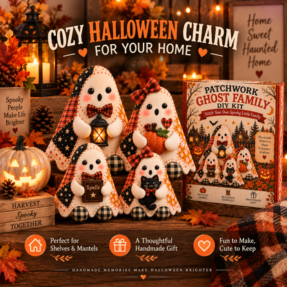 Spooky Stitches DIY Ghost Family Kit