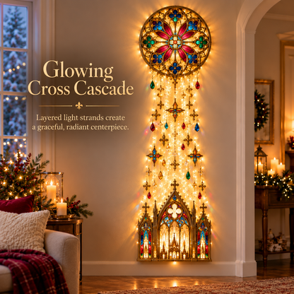 ✨ Cathedral Grace Stained Glass Cascade Wall Light™