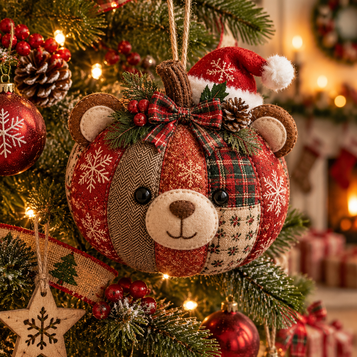 Bear Christmas ornament