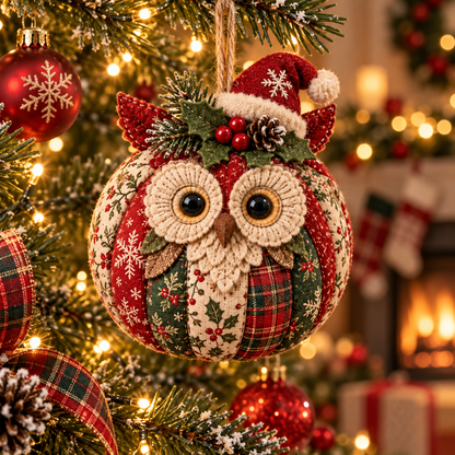 Handmade Woodland Animal Christmas Ornaments