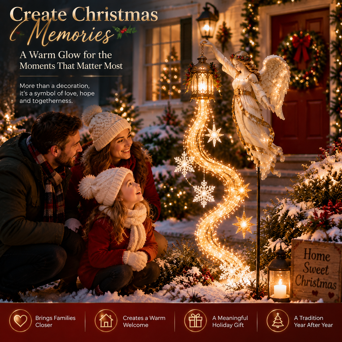 Guardian Angel Christmas Pathway Light