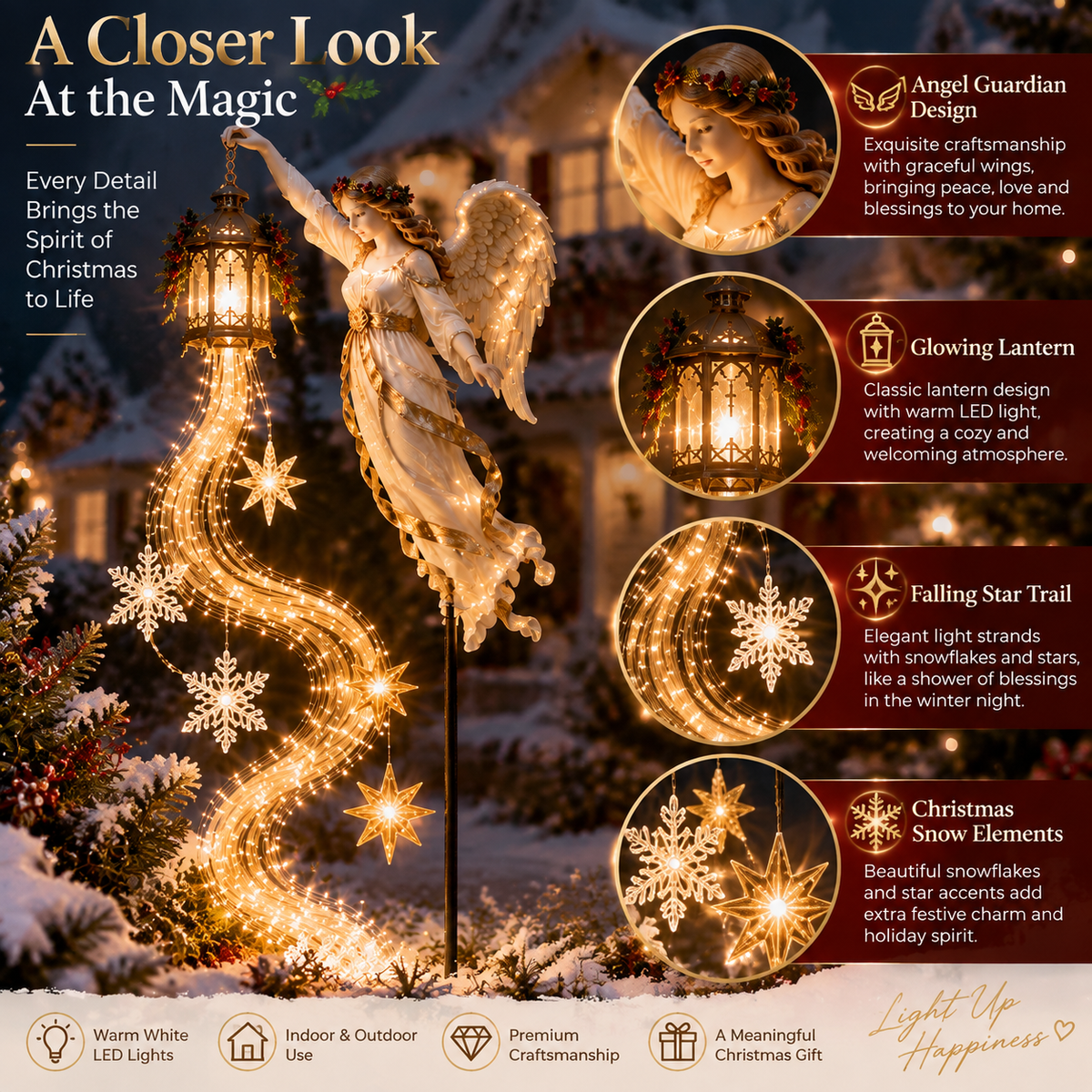Guardian Angel Christmas Pathway Light