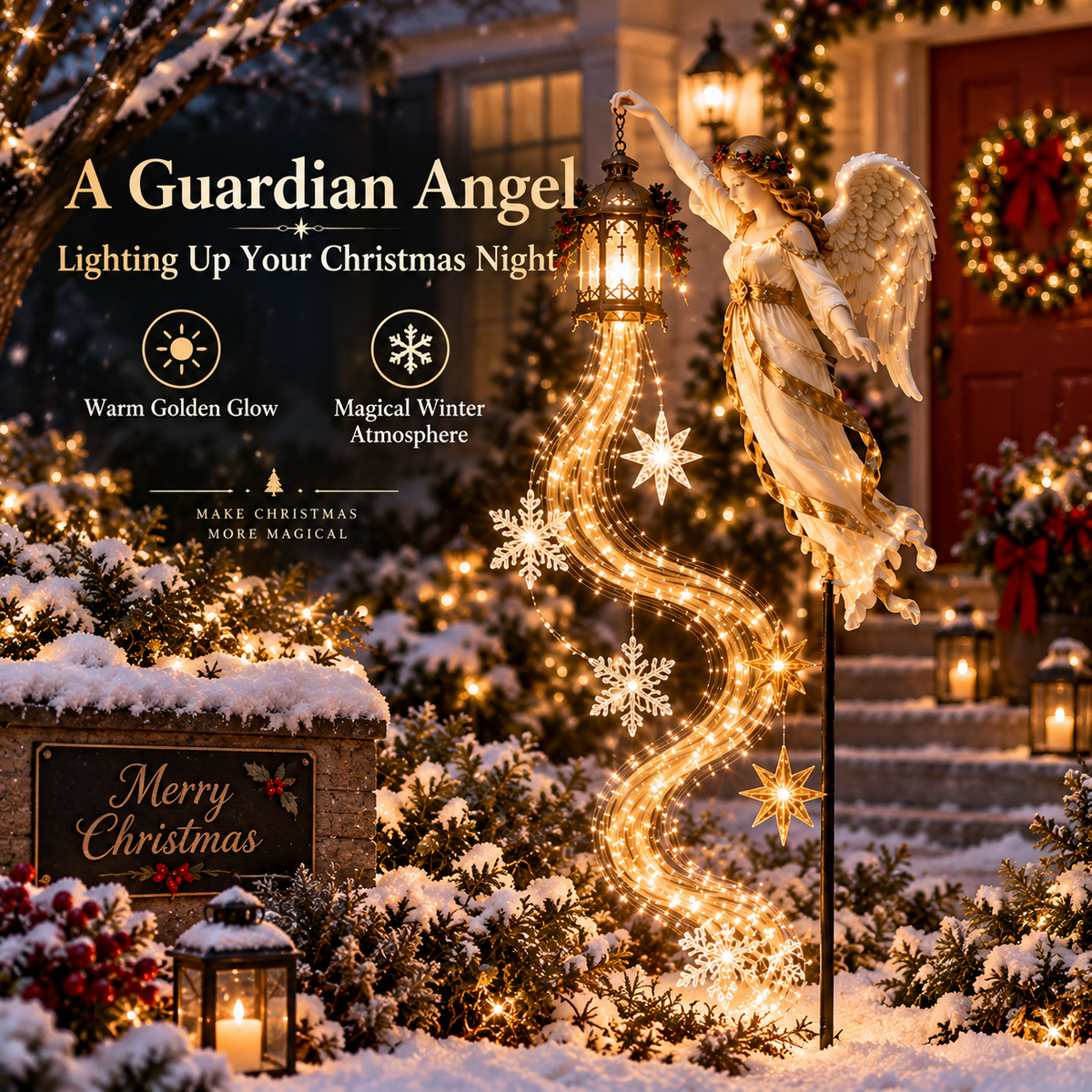 Guardian Angel Christmas Pathway Light