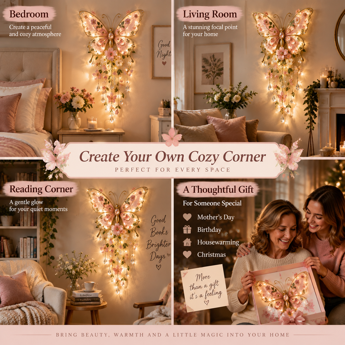 Butterfly Light Room Ideas