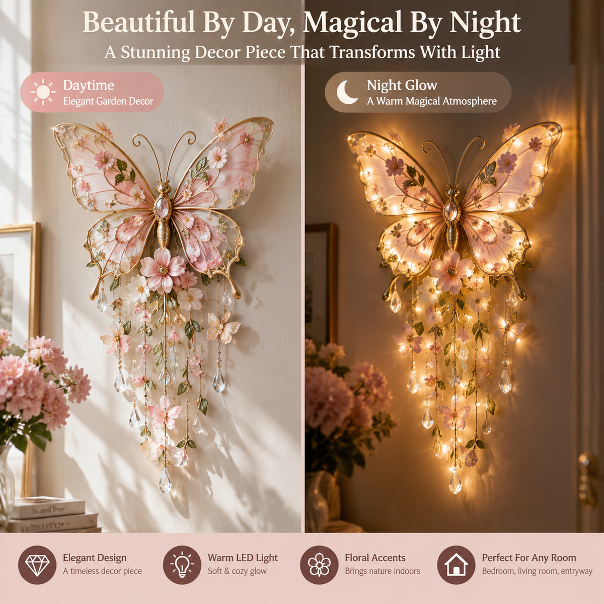 Butterfly Light Day and Night