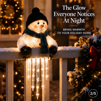 🔥 Today 49% OFF - ⛄WinterGlow Snowman Icicle Light Decor🩵