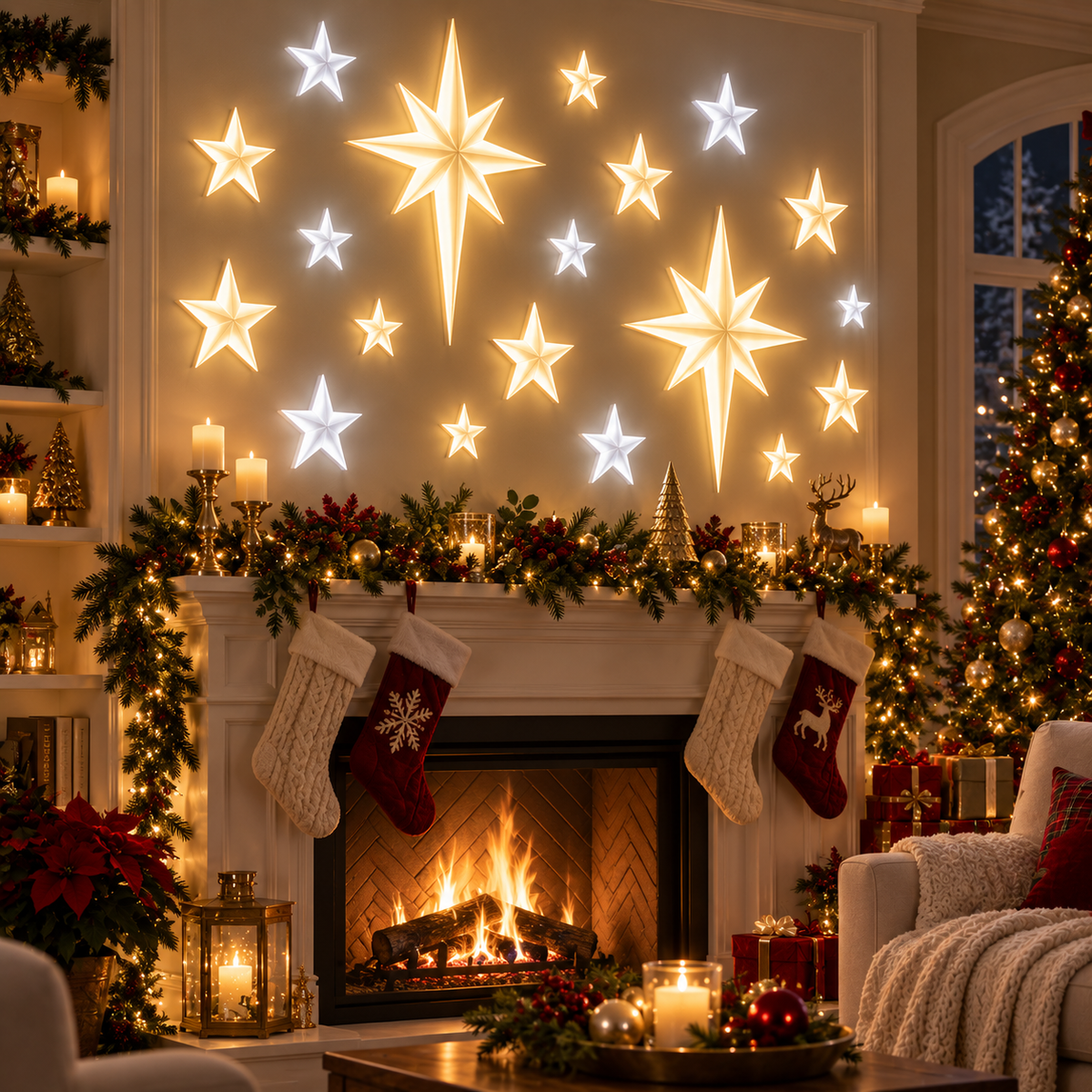 🌟Bethlehem Star Wall Light Set