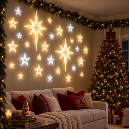 🌟Bethlehem Star Wall Light Set