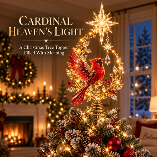 🐦Cardinal Heaven’s Light Tree Topper🌟