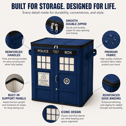 Tardis Foldable Storage Tote