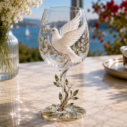 🔥Last Day 50% OFF🎁 3D Bird Wine Glass Collection Gift Box Set✨
