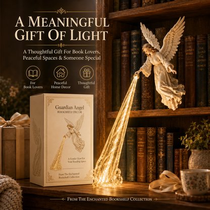 🎁 Heavenly Guardian — Angel Beam Bookshelf Decor