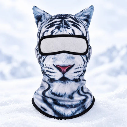 ✨3D Cat Ski Mask with Ears – Funny Windproof Balaclava for Skiing & Festivals